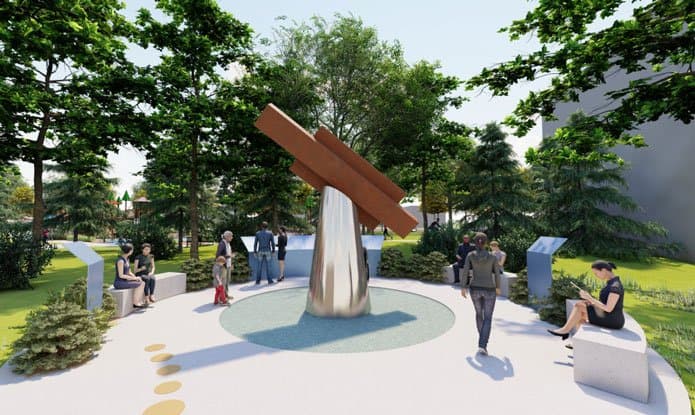 Madera County 9/11 Memorial rendering